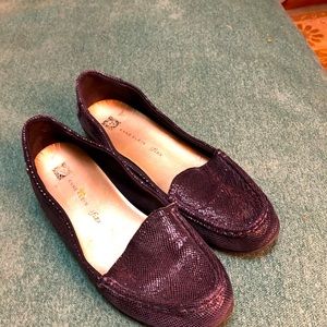 Violet moccasins